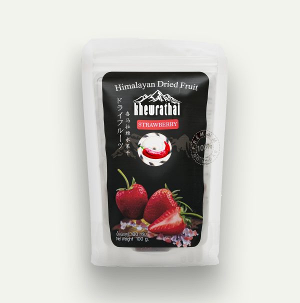 Khewra Dried Strawberry with Himalayan Salt (Spicy)